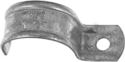 2‑Inch Zinc‑Plated Steel Strap for Rigid/IMC Conduit – One‑Hole Snap‑On Support