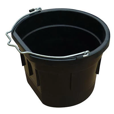 Utility Bucket, Flat Sided, Black Resin, 8-Qts.