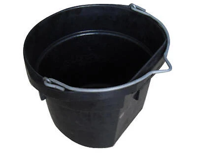 Flat Bucket, Rubber, 18-Qts.