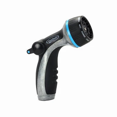 10-Pattern Metal Hose Nozzle, Thumb-Flow Control