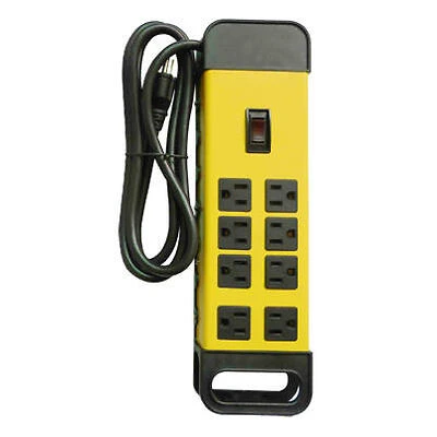 Heavy-Duty Metal Power Center, 8-Outlet