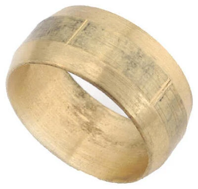 Compression Sleeve, Lead Free Rough Brass, 3/16 In.
