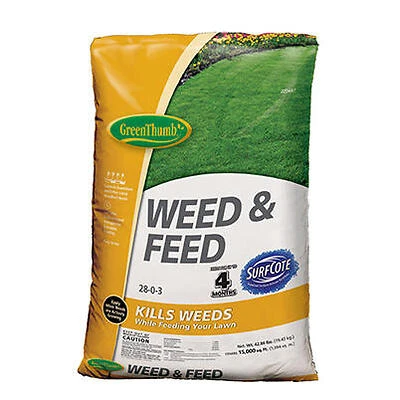 Weed & Feed, 28-0-3 Formula, Covers 15,000-Sq. Ft.