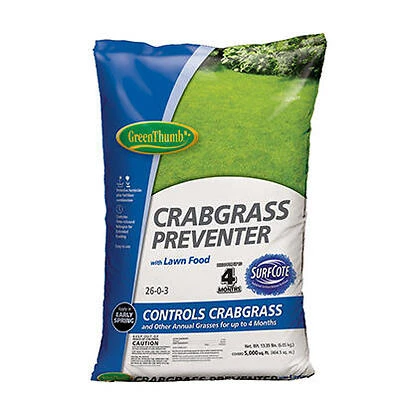 Crabgrass Preventer Plus Lawn Food, 26-0-3 Formula, Covers 5,000 Sq. Ft