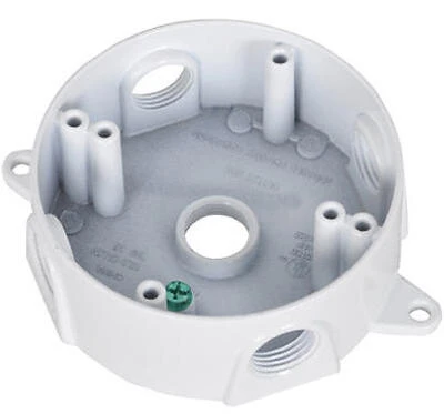 Round WP Box White 5361-1