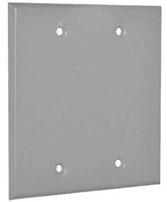 2-Gang Blank WP Cover Gray 51750