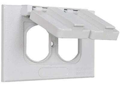 1G Horizontal WP Cover Wht 5180