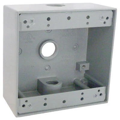2G Outlet Box Weatherproof Gray