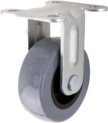 TPR Rigid Plate Caster, 2 In.