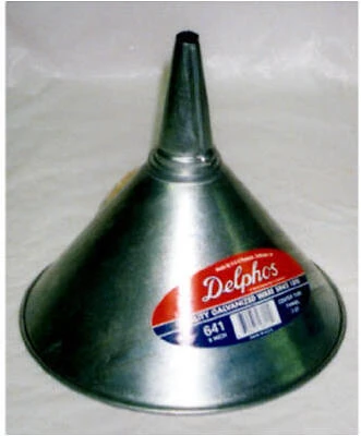Funnel, Wire Rim, Galvanized, 7-3/4 In.