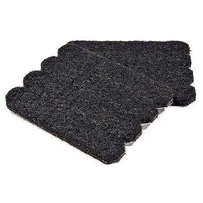 Felt Strips, Self-Adhesive, Black, 1/2 x 2-5/8-In., 16-Pk.