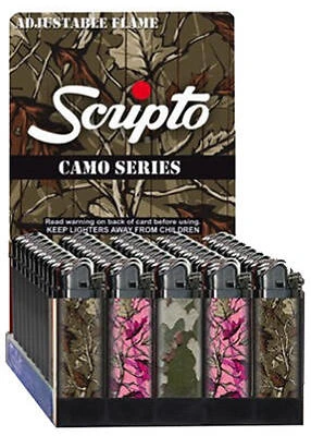 Disposable Lighter, Assorted Camo Designs