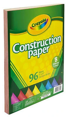 Construction Paper, 9 x 12-In., 96-Sheets