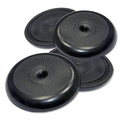 Non-Skid Pads, Black, Round, 1-7/8-In., 4-Pk.