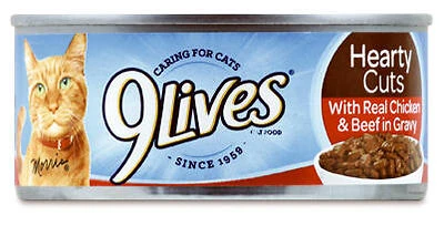 Canned Cat Food, Tender Slices With Real Beef, 5.5-oz.