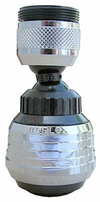 Siroflex Kitchen Swivel Spray Aerator, 360 Degree, Black And Chrome Finish