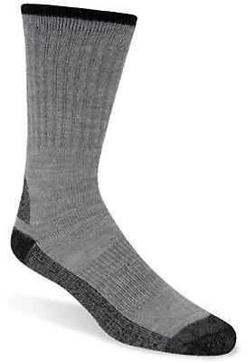 Work Socks, Gray, Men's XL, 2-Pk.