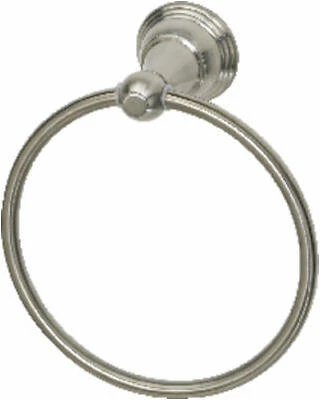 Vintage Towel Ring, Brushed Nickel