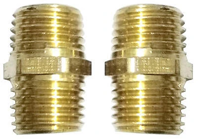 Compressor Hex Coupling, 1/4-In. MNPT, 2-Pk.