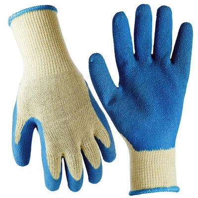 Latex Rubber Work Gloves, Men's L, 3-Pk.