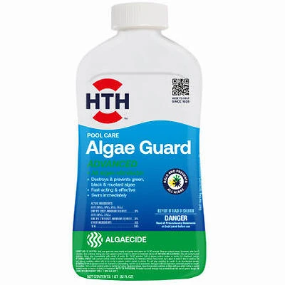 HTH 67243 Super Algae Guard Pool Algaecide, 32 oz.