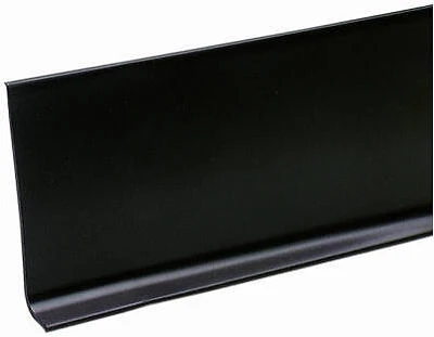 Black 4" x 4' Vinyl Wall Base – Water‑Resistant Protective Trim