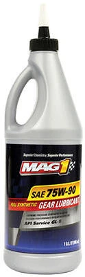 75W-90 Full Synthetic Gear Lubricant Oil, 1-Qt.