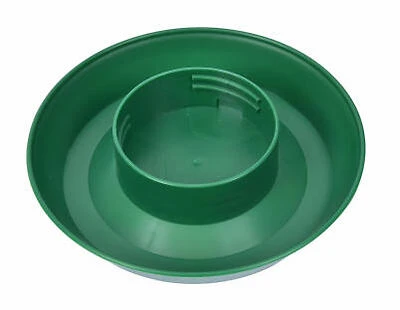Chick Fountain Base Waterer, Screw-On, Green, 1-Qt.
