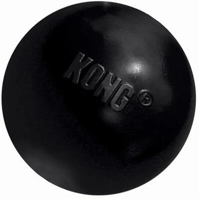 Extreme Ball Dog Toy, Black, Medium & Large Dogs, 3 In.