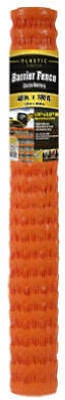 Orange PVC Safety/Barrier Mesh Fence, 4 x 50-Ft.