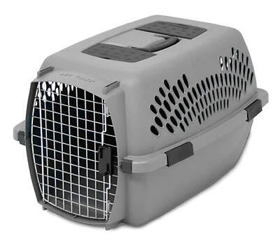 Pet Carrier, Light Gray, For 20-25-Lbs.