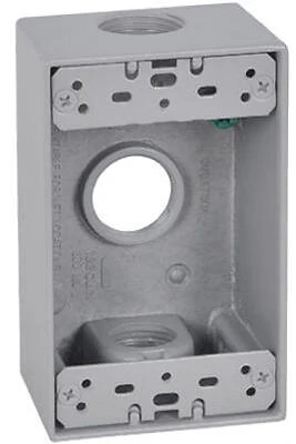 1G Weatherproof Box Gray 3/4"