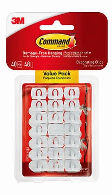 Decorating Clips Value Pack, White, 40 Clips, 48 Strips/Pack
