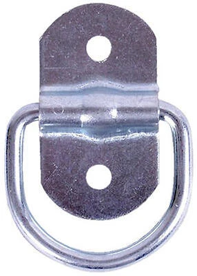 Bolt-On D-Ring, 1-1/8 x 1-1/8-In., 2-Pk.