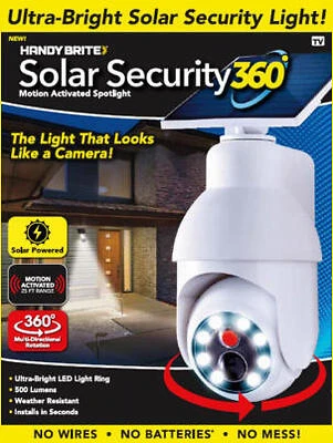 Solar Security 360 Degree Motion-Activated Spotlight