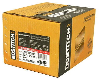 Collated Framing Nails, 21 Degree, .120 x 3-1/4 In., 3,000-Ct.