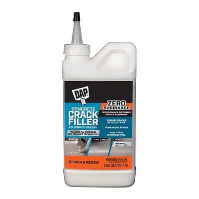 Dap 7079860500 Concrete Crack Filler, Water Activated, 16 Oz