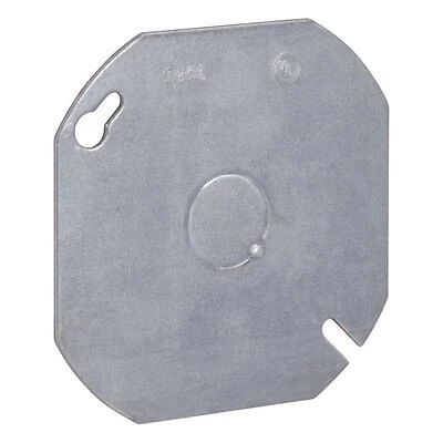 Southwire 54C6B-UPC Box Cover, 4 In. Octagon, 1/2 In. Knockout, Steel