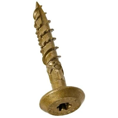 Bronze 0.25 × 1.5 in. Power Pro Structural Lag Screw – Code‑Approved Fastener