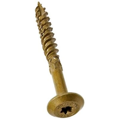 Power Pro 0.25 × 2 in. Bronze Structural Lag Screws – Code‑Approved, Corrosion‑Resistant Fasteners