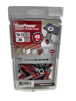 Duopower XXL #10-12 Anchor Kit, Dual Expansion, 36 Pack