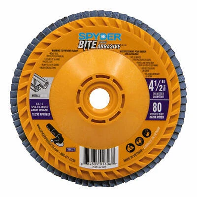 Ceramic Flap Disc, 80 Grit, 4-1/2 In.