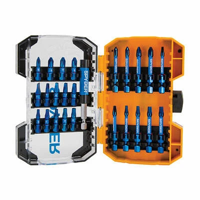 25-Pc. Mach-Blue Impact Driver Bit Set
