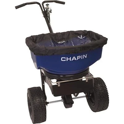 Chapin 82088B Salt & Ice Melt Spreader, 80 lb Capacity, Poly Hopper