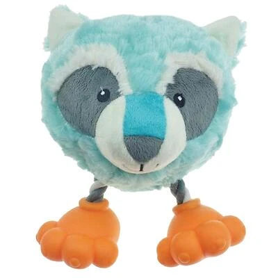 Pet Park Blvd Raccoon Footies Plush Dog Toy – Interactive Fetch & Tug Companion
