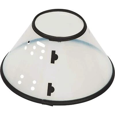 PetEdge Clear Polypropylene Elizabethan Recovery Collar – Adjustable 6.5‑12 in for Cats & Dogs