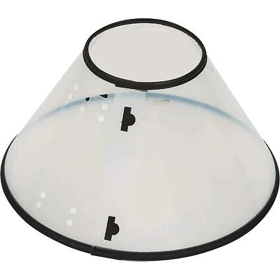 Clear Adjustable Polypropylene Elizabethan Cone Collar for Cats & Dogs – 8.5‑14.5 in