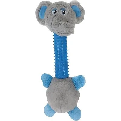 Elephant‑Shaped Chew‑Tug Toss Toy for Dogs – Pet Park Blvd Sillies US2207