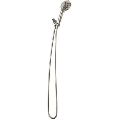 Delta 75719SN Chrome Handheld Shower – 6 Spray Settings, Built‑In Cleaning Spray, 1.75 GPM, 72‑in Hose