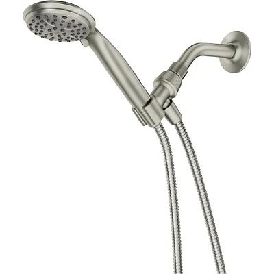 Moen Spot‑Resistant Brushed Nickel 6‑Setting Handheld Shower with 4‑Inch Spray Head